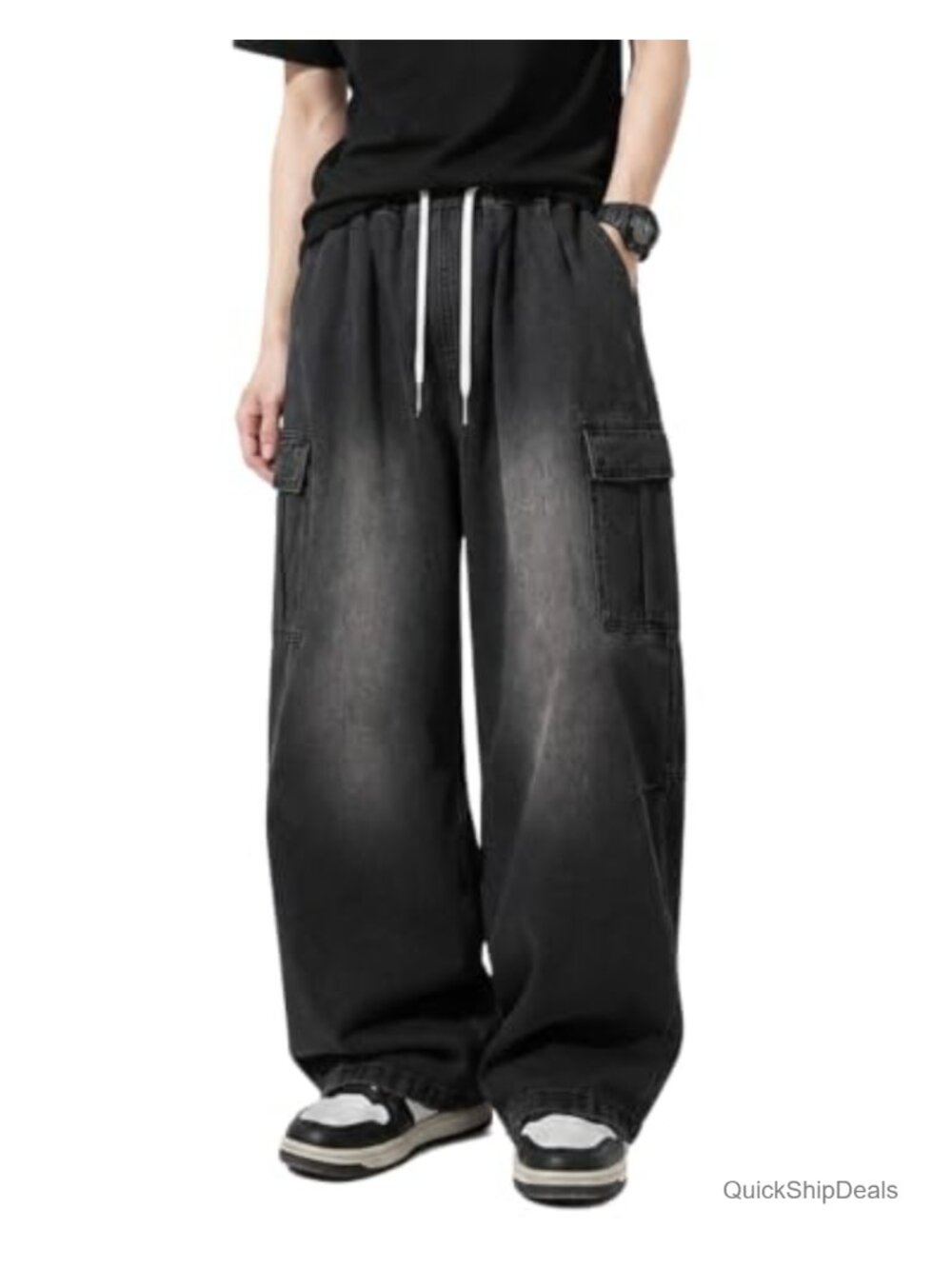 Baggy Cargo Pants Women High Waist Wide Leg Y2K